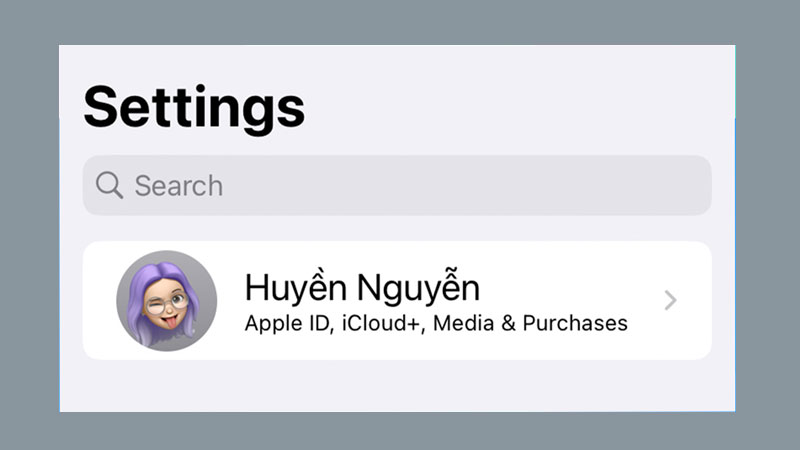 3-buoc-1-mo-cai-dat-tren-iphone-cua-ban-va-nhan-vao-anh-dai-dien-tai-khoan-icloud-o-phia-tren-cung-man-hinh buoc mo cai dat tren iphone cua ban va nhan vao anh dai dien tai khoan icloud o phia tren cung man hinh