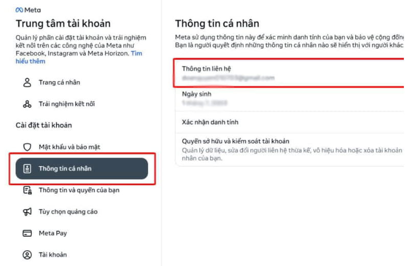 buoc cap nhat thong tin lien he
