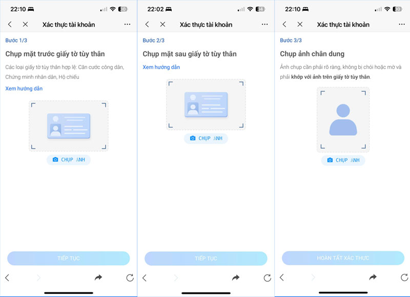 buoc bat dau xac thuc tai khoan