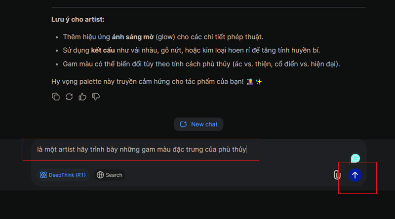 buoc nhap yeu cau vao o chat