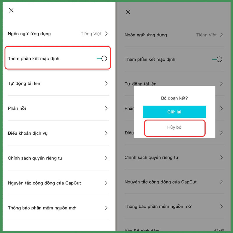 buoc sau khi tat che do ket