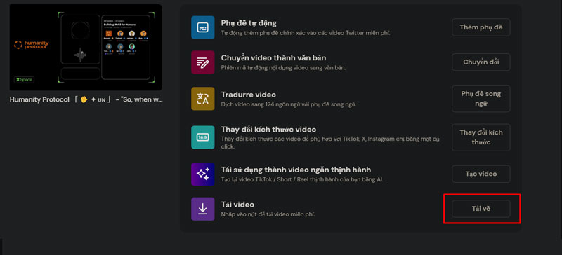 ban cung co the chon them phu de cho video sau do bam tai video
