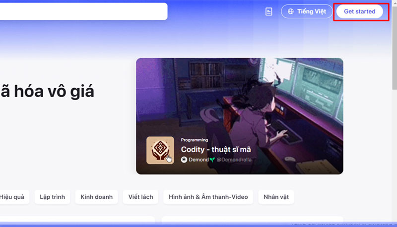 7-buoc-2-nhap-vao-nut-get-started-o-goc-tren-cung-cua-man-hinh buoc nhap vao nut get started o goc tren cung cua man hinh