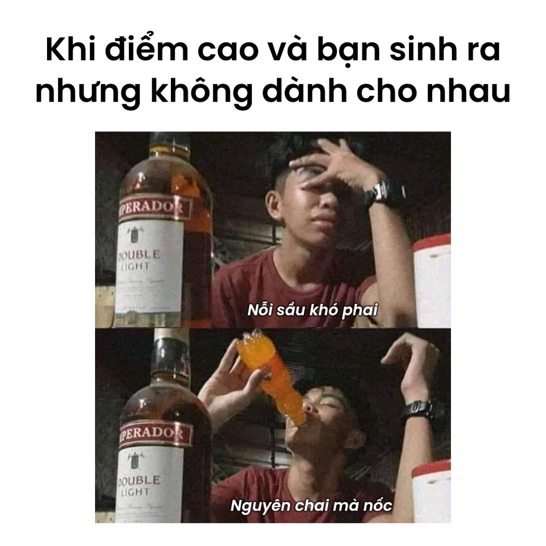 Meme khi biết điểm