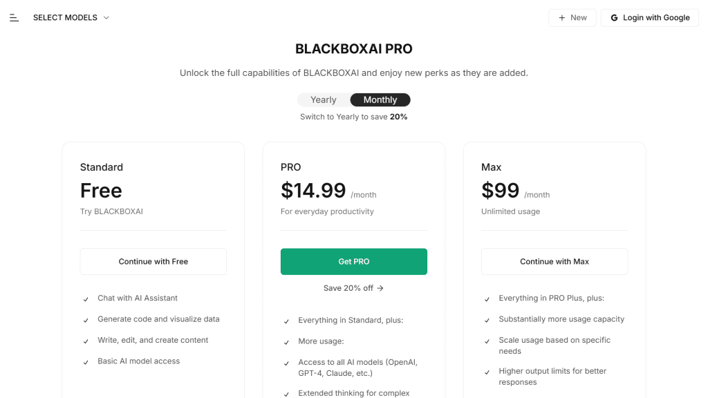 giá blackbox ai giá blackbox ai