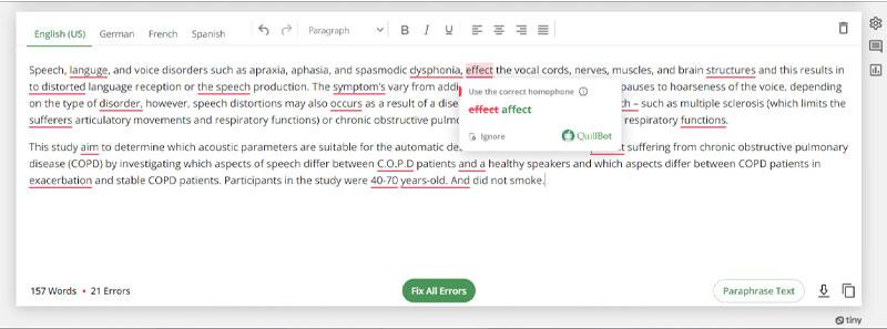 quillbot grammar checker