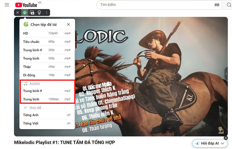 tai nhac youtube ve mp bang trinh duyet coc coc