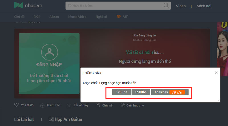 lua chon chat luong am thanh va dinh dang phu hop