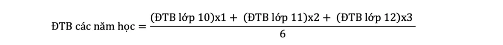 Cong thuc tinh dtb cac nam hoc Công thức tính ĐTB các năm học