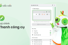 Tuỳ chỉnh “lên đồ” cho Thanh công cụ Tuỳ chỉnh thanh công cụ