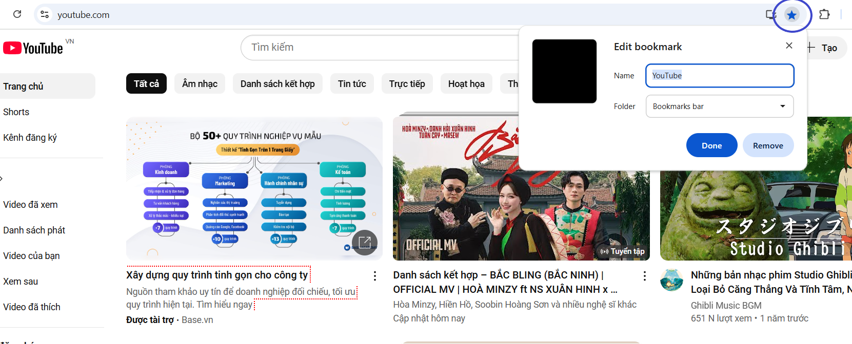 cach dung bookmark tren chrome