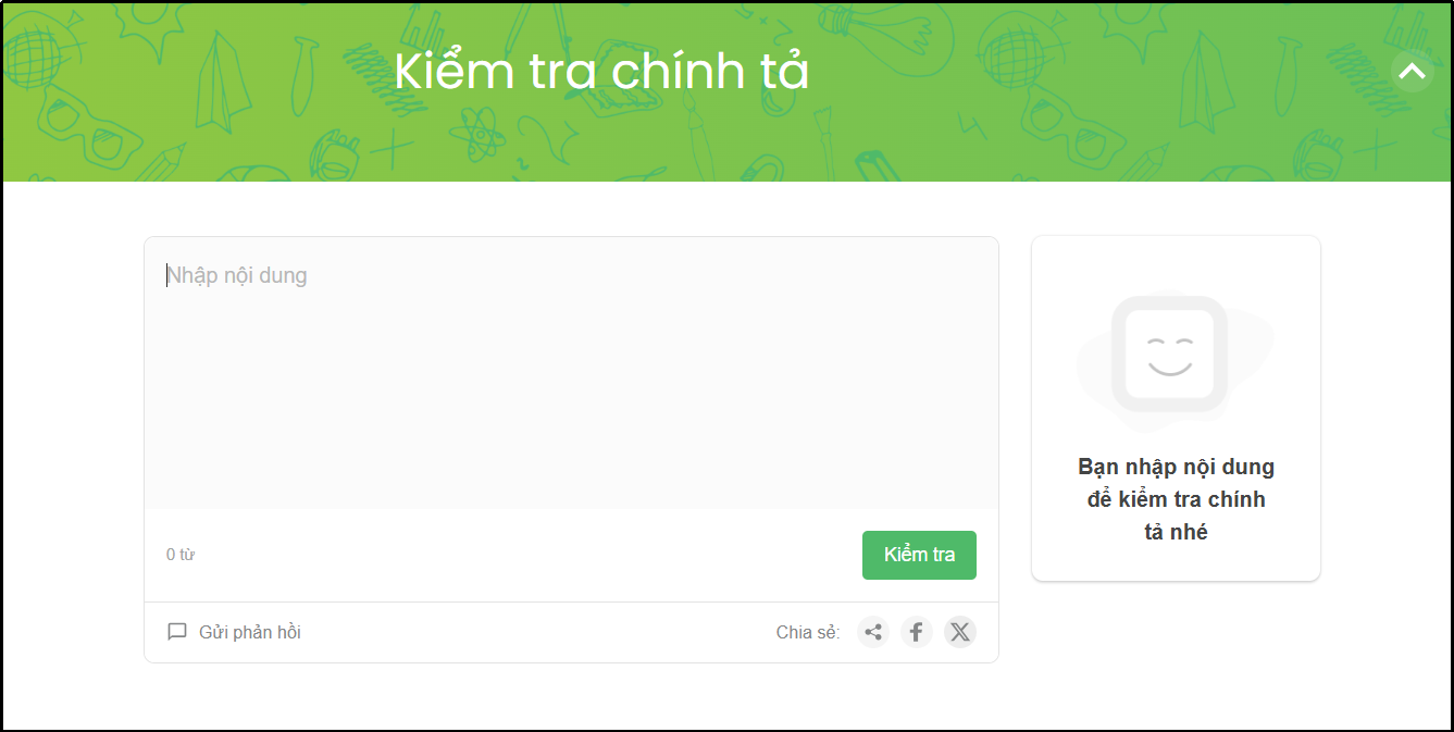 Tính năng Kiêm tra chính tả trên Cốc Cốc Học tập