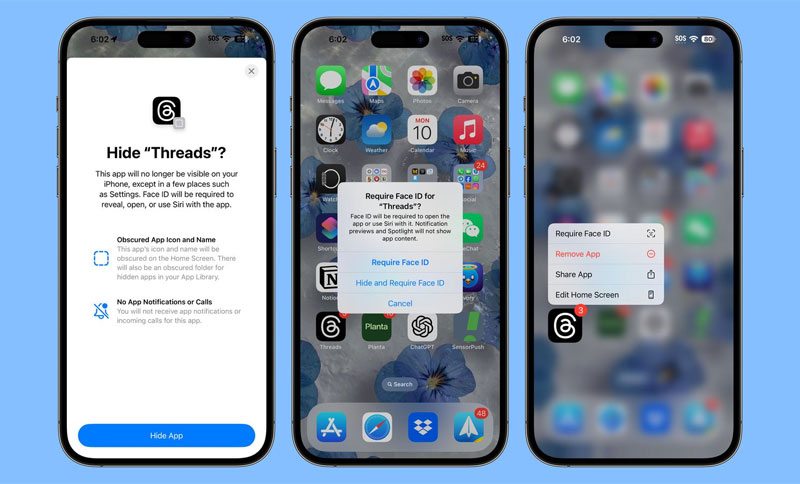 an ung dung tren iphone trong ios tinh nang moi