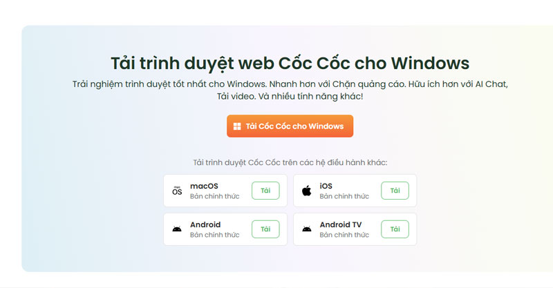 buoc mo video youtube bang trinh duyet coc coc