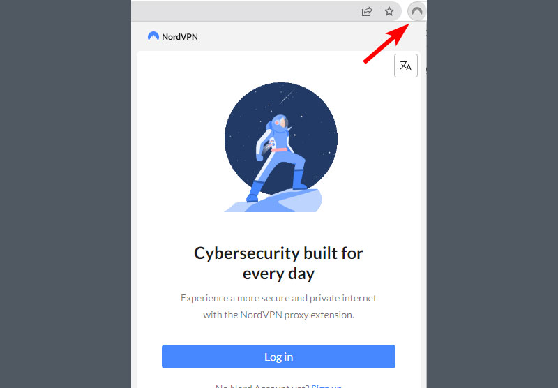 buoc mo va dang nhap nordvpn