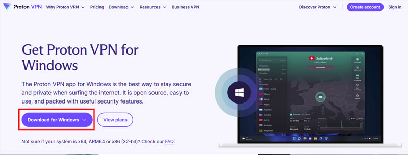 8-buoc-2-tai-ung-dung-proton-vpn buoc tai ung dung proton vpn