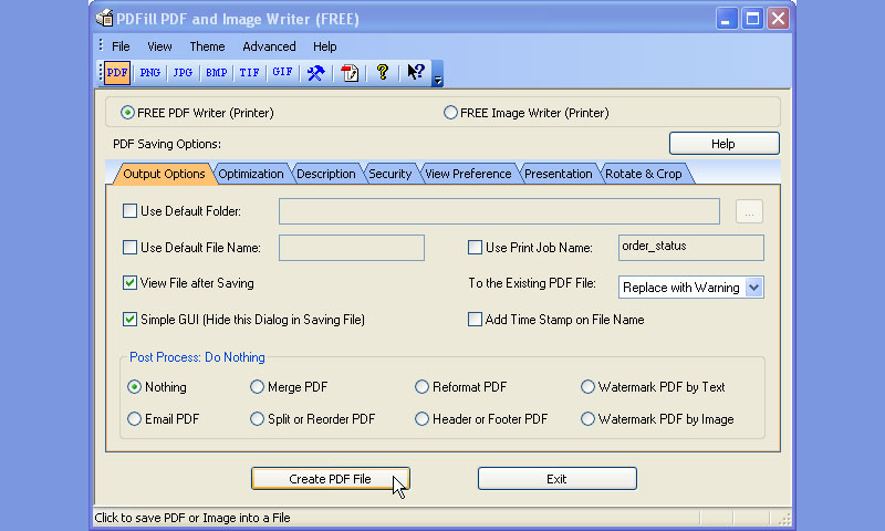 pdfill free pdf image writer