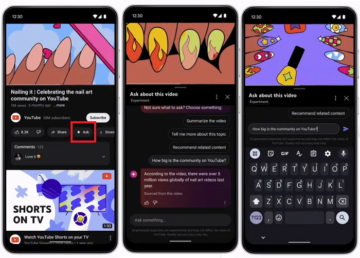 youtube ai chat