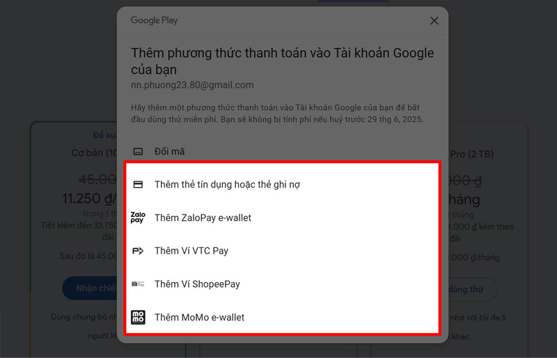 buoc them phuong thuc thanh toan dong