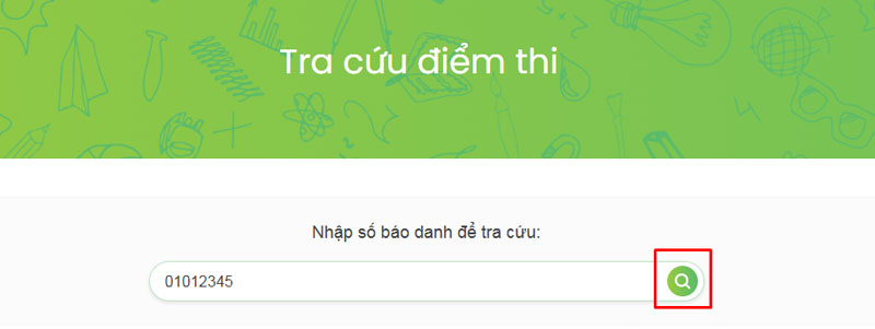 buoc nhan tra cuu de xem ket qua