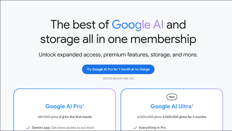 buoc truy cap duong link dang ky tai khoan google ai pro
