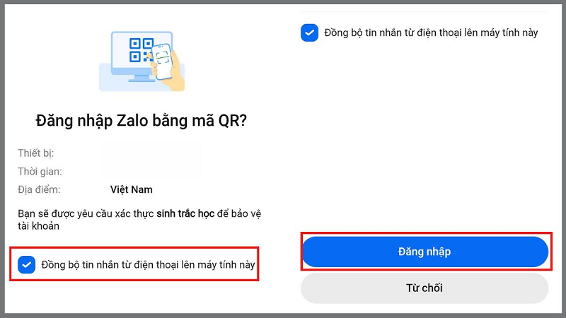 chon dang nhap de hoan tat