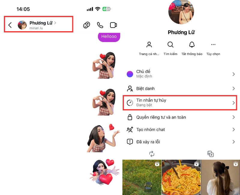 cach tat che do tin nhan tam thoi tren instagram chi trong phut