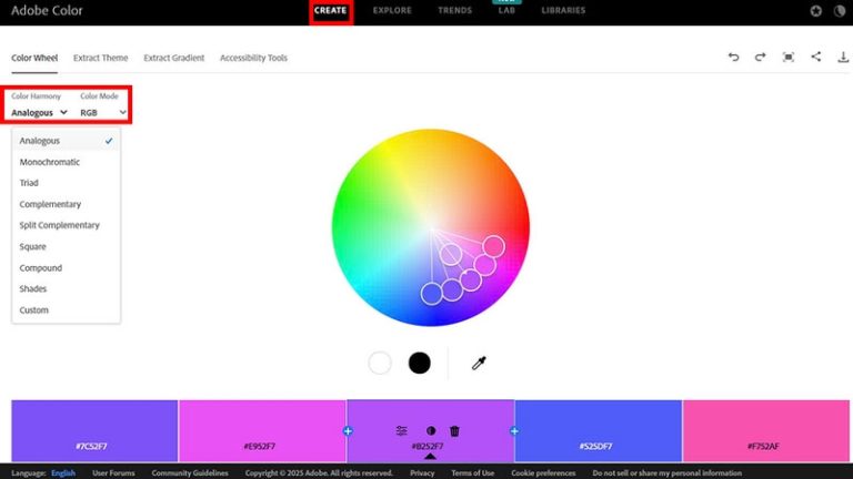 Adobe Color là gì? Chức năng và cách sử dụng Adobe Color