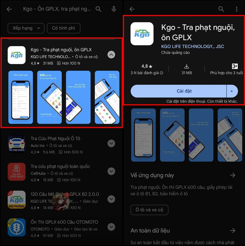 6-cach-kiem-tra-phat-nguoi-o-to-xe-may-tren-ung-dung-kgo cach kiem tra phat nguoi o to xe may tren ung dung kgo