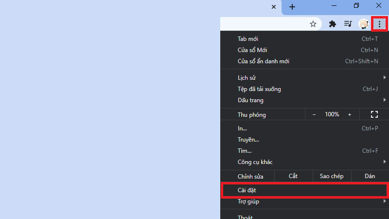 7-buoc-1-mo-chrome-nhan-vao-bieu-tuong-ba-cham-o-goc-tren-ben-phai-va-chon-cai-dat buoc mo chrome nhan vao bieu tuong ba cham o goc tren ben phai va chon cai dat