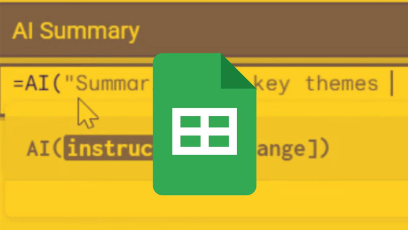 gioi thieu ve ham ai trong google sheets