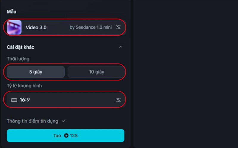 4-buoc-3-cau-hinh-mo-hinh-va-thong-so-video buoc cau hinh mo hinh va thong so video