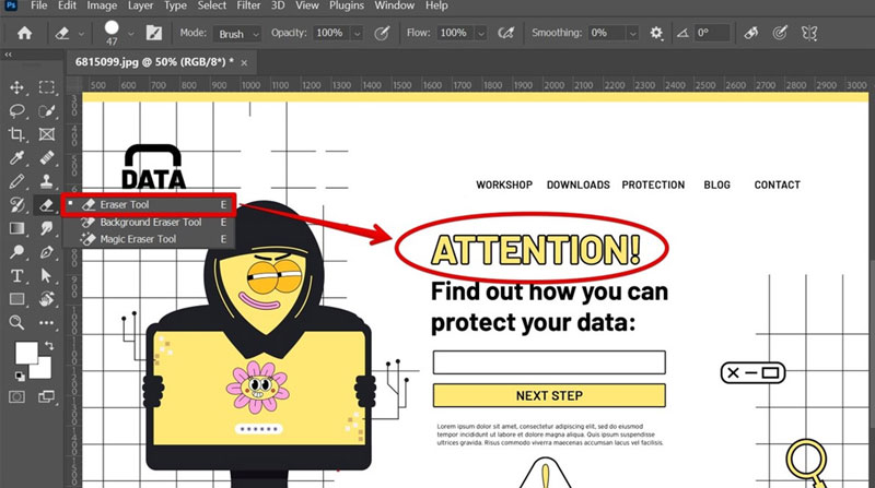 6-eraser-tool eraser tool