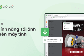 Tải ảnh từ Instagram, TikTok và story Facebook với Cốc Cốc tính năng tải ảnh cốc cốc