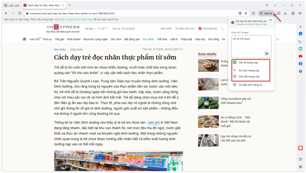 cách dùng tính năng Hỏi AI cách dùng tính năng Hỏi AI